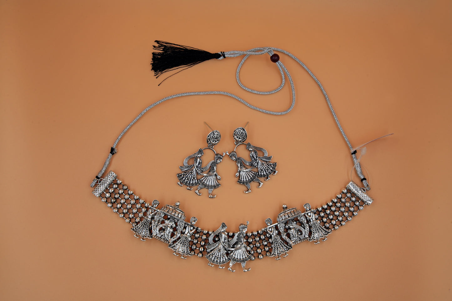 Black Oxidized Necklace Set