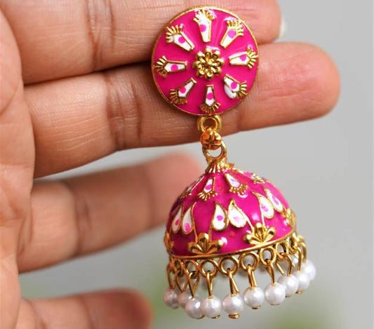 Meenakari Jhumka