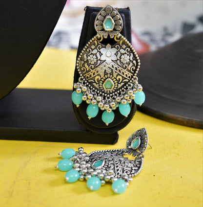 Antique style Earrings with Stone
